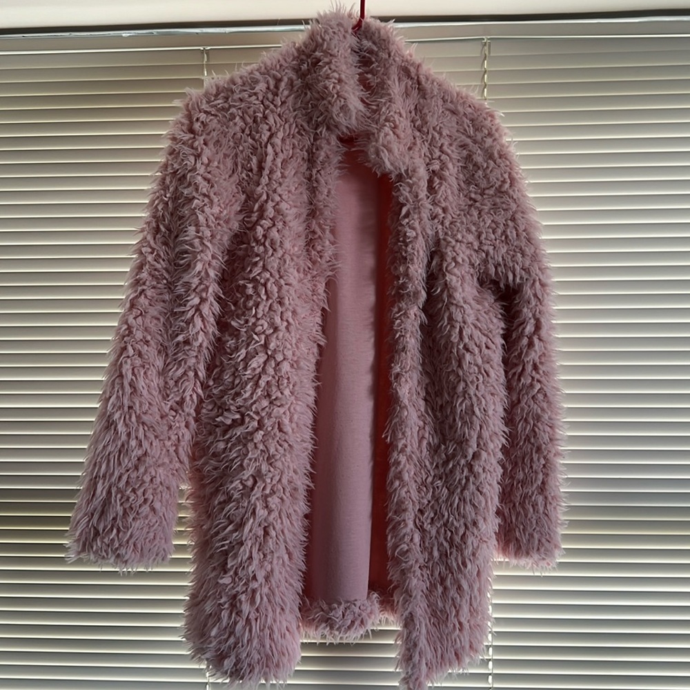 Pink Fuzzy Coat